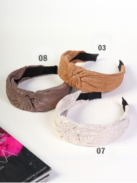Solid Colour No Headsore Shimmered Headband 